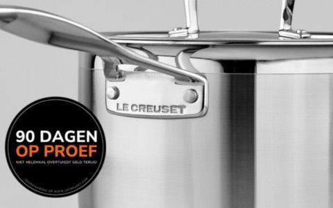 Le Creuset RVS pan om verliefd op te worden!
