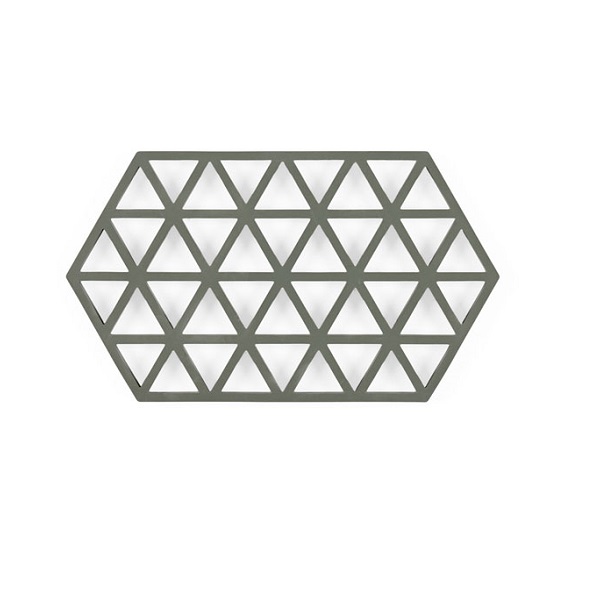 Zone Denmark Pannenonderzetter Triangles - Olive Green - 24 x 14 cm