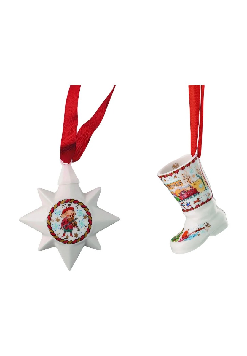 HUTSCHENREUTHER - Kerst 2023 - Mini kerstster & kerstlaars 2-dlg