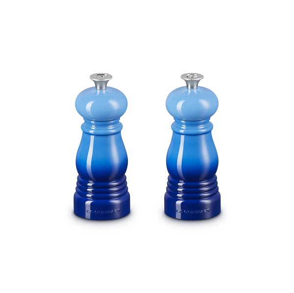 Le Creuset Mini Peper- en zoutset Azure 12 cm