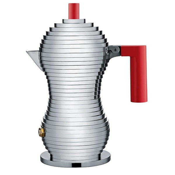ALESSI - Pulcina - Perculator 3kops rood inductie