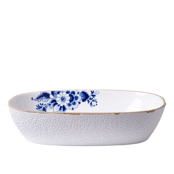 HEINEN - Blauw Bloesem - Ovenschaal klein 26cm