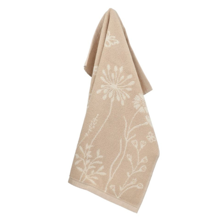 Bunzlau Castle - Handdoek 53x60cm Wild Flowers sand (GOTS)