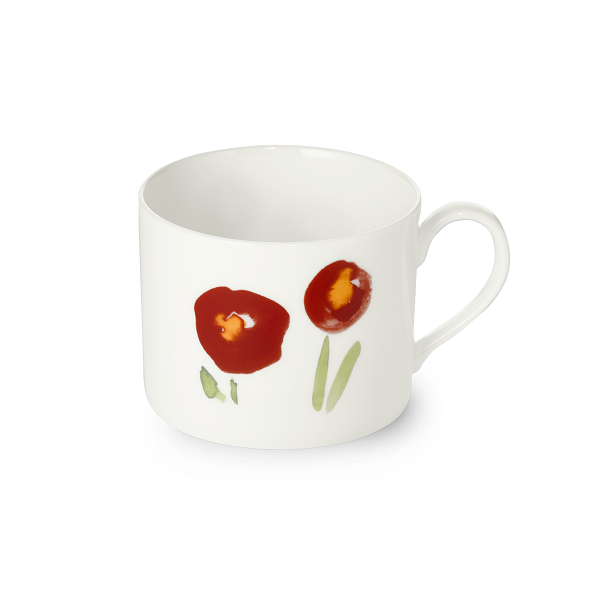 DIBBERN - Impression Red Poppy Conical-C - Koffie-/theekop 0,25l