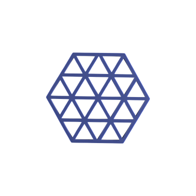 Zone  - Triangles - Onderzetter Indigo