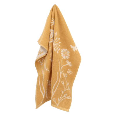 Bunzlau Castle - Handdoek 53x60cm Wild Flowers geel (GOTS)