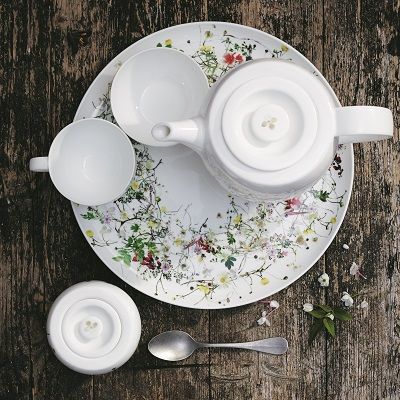 ROSENTHAL - Brillance Fleurs Sauvages - Plat Bord 27cm coupe