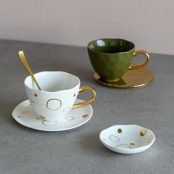 Urban Nature Culture - Good Morning Cup - Cappuccino-/theekop Fir Green