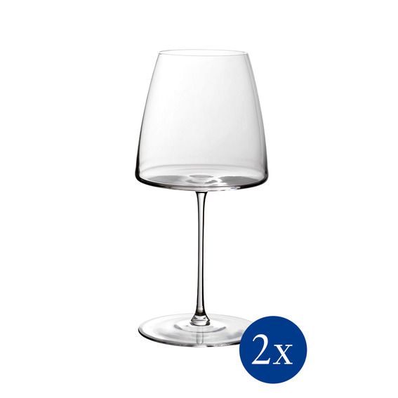 VILLEROY & BOCH - Metrochic- Rode wijnglas 0,82l s/2 NIEUW - Servies.nl