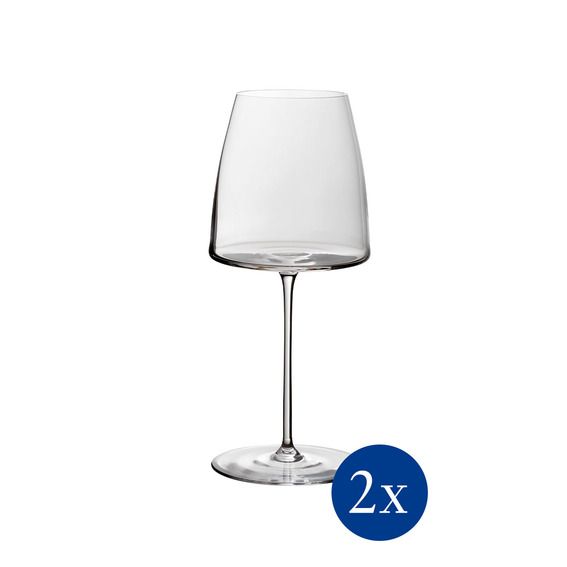 VILLEROY & BOCH - Metrochic- Witte wijnglas 0,59l s/2 NIEUW