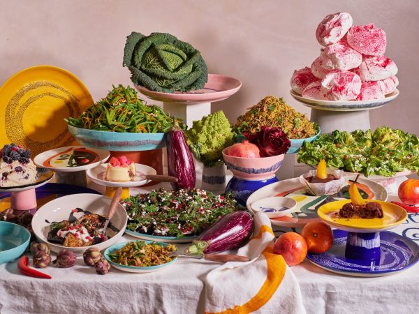 SERAX - Feast by Ottolenghi - Bord S 19 x19cm wit Artisjok zwart
