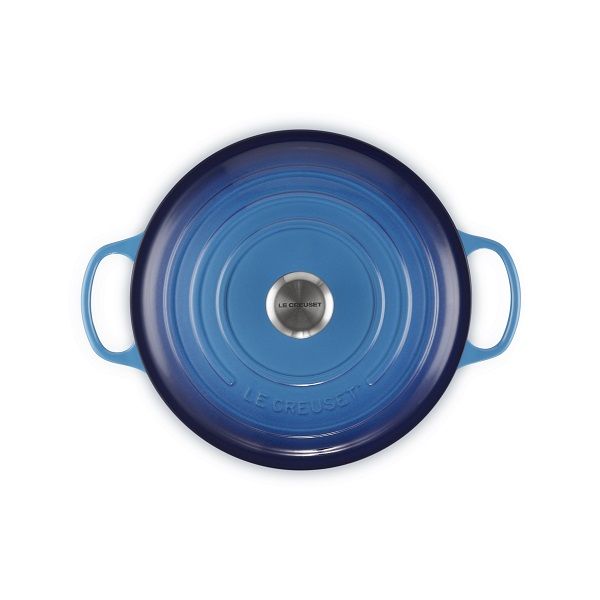 LE CREUSET - Signature - Braadpan rond 28cm 6,70l Azure