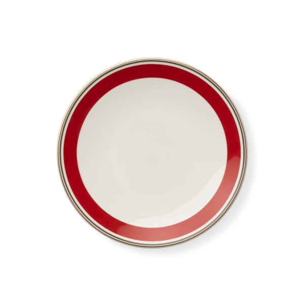 Dibbern - Capri - Ontbijtbord 24cm Red/Anthracite