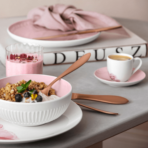 VILLEROY & BOCH - Rose Garden - Schotel voor espressokop Pink