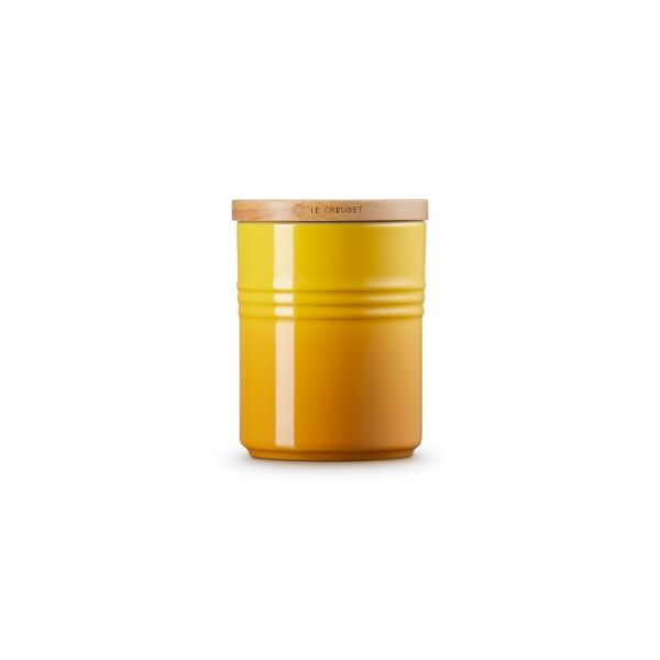 LE CREUSET - Aardewerk - Voorraadpot met houten deksel 10cm 0,54l Nectar