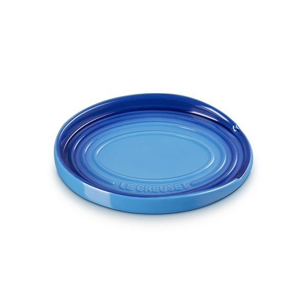 Le Creuset - Aardewerk - Lepelhouder ovaal 15cm Azure