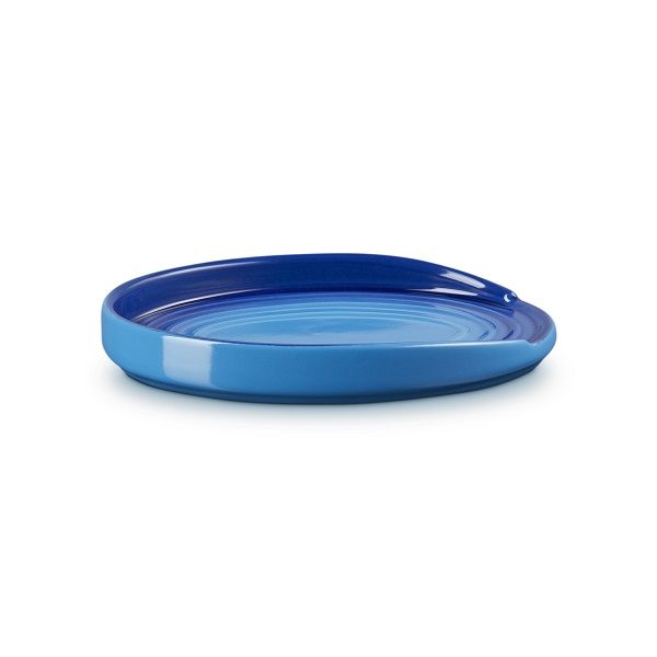 LE CREUSET - Aardewerk - Lepelhouder ovaal 15cm Azure