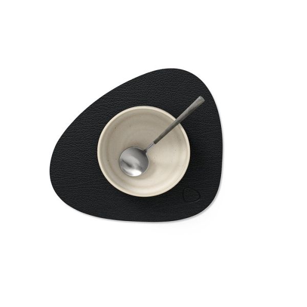 LIND DNA - Dinner Mat Curve - Placemat S 24x28 cm Black