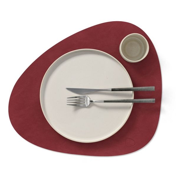 LIND DNA - Dinner Mat Curve - Placemat 37x44 cm Nupo Red