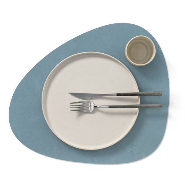 LIND DNA - Glass Mat C urve - Placemat 37x44cm Nupo Light Blue