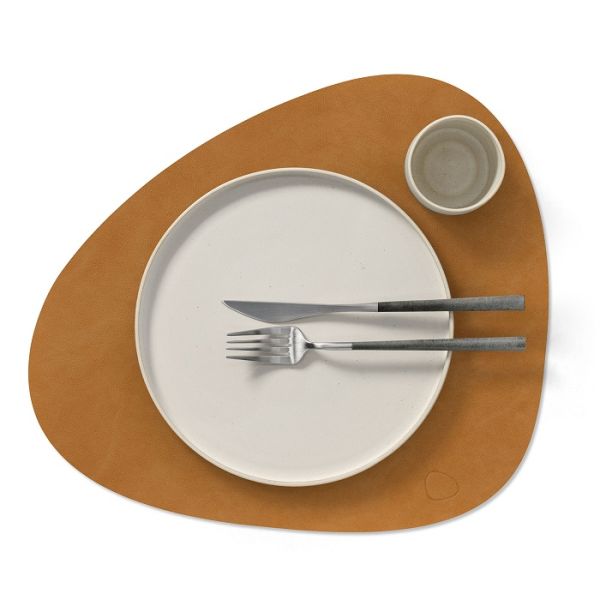 LIND DNA - Dinner Mat Curve - Placemat 37x44cm Burned Curry