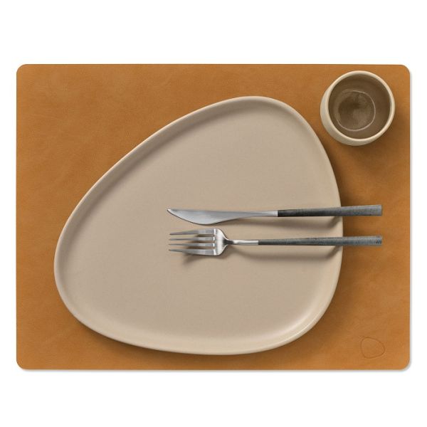 LIND DNA - Dinner Mat Curve - Placemat 35x45cm Burned Curry