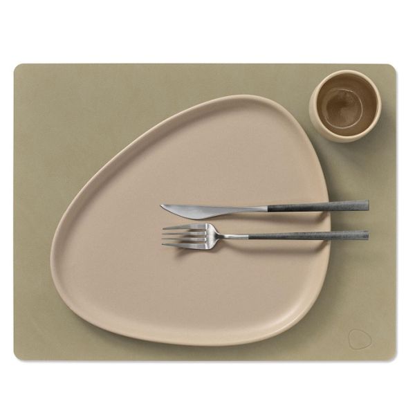 LIND DNA - Dinner Mat Square - Placemat 35x45cm Nupo Herbal Dust