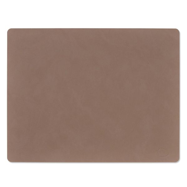 LIND DNA - Dinner Mat Square - Placemat 35x45cm Nupo Truffle