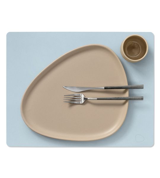 LIND DNA - Dinner Mat Square - Placemat 35x45cm Nupo Soft Sky