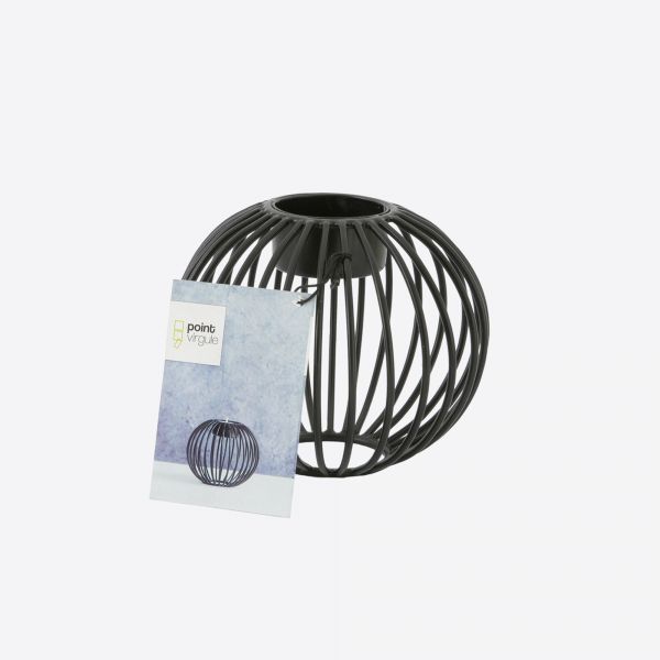 POINT-VIRGULE - Wire Kaarshouder zwart 10,5cm