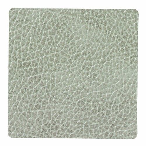 LIND DNA - Glass Mat Square - Onderzetter 10cm Hippo Olive Green