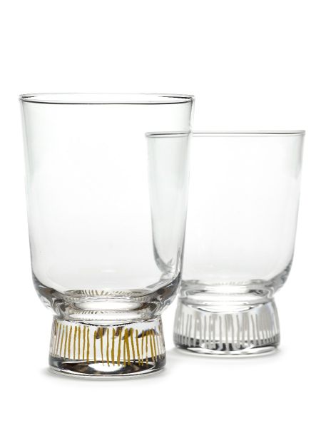 SERAX - Feast by Ottolenghi - Glas 0,25l Stripes gezandstraald