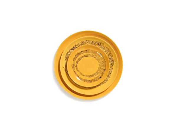 SERAX - Feast by Ottolenghi - Bord XS 16x16cm Sunny Yellow Swirl-