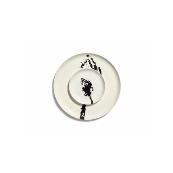 SERAX - Feast by Ottolenghi - Bord S 19 x19cm wit Artisjok zwart