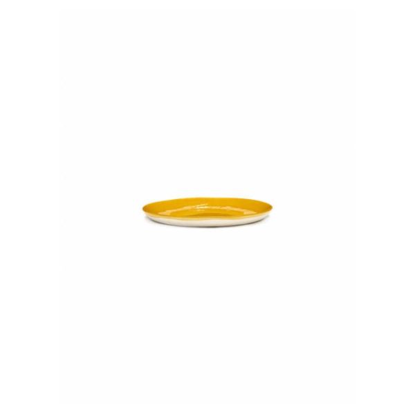 SERAX - Feast by Ottolenghi - Bord M 22x22cm Sunny Yellow Swirl-S