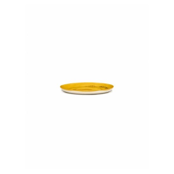 SERAX - Feast by Ottolenghi - Bord M 22x22cm Sunny Yellow Swirl-D