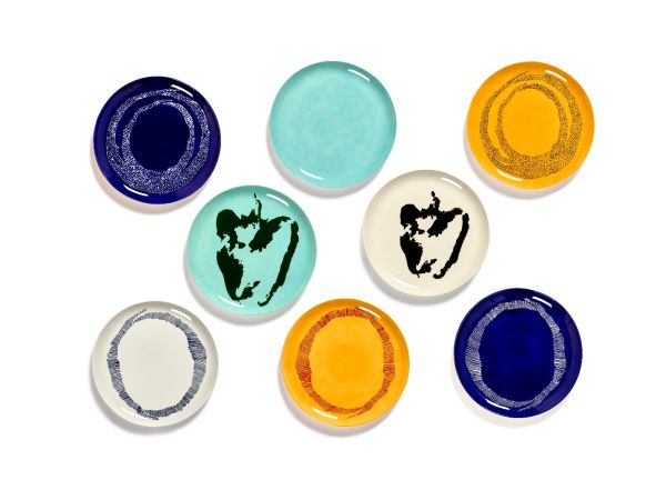 SERAX - Feast by Ottolenghi - Bord L 26x26cm Lapis Lazuli Swirl-S
