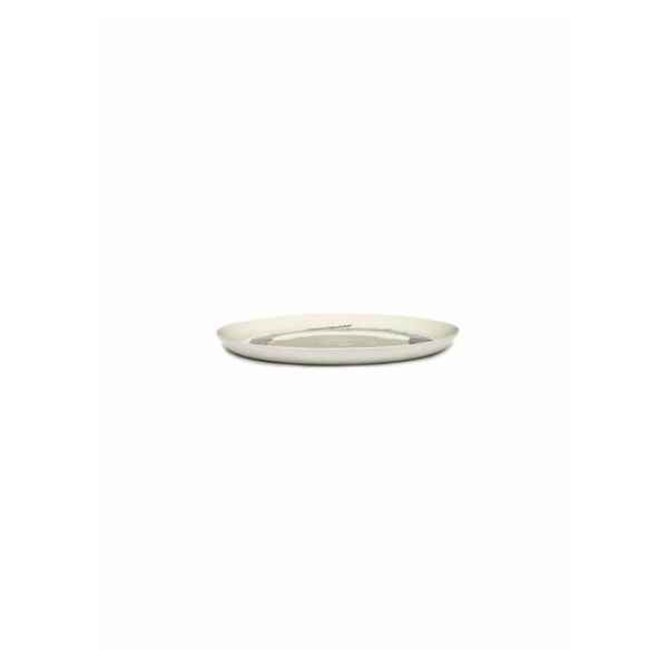 SERAX - Feast by Ottolenghi - Bord L 26x26cm wit Swirl-Stripes bl