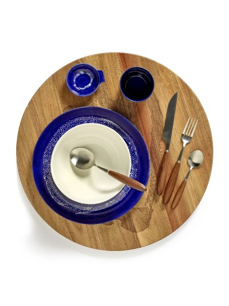 SERAX - Feast by Ottolenghi - Bord hoog L 22x22cm Lapis Lazuli Sw