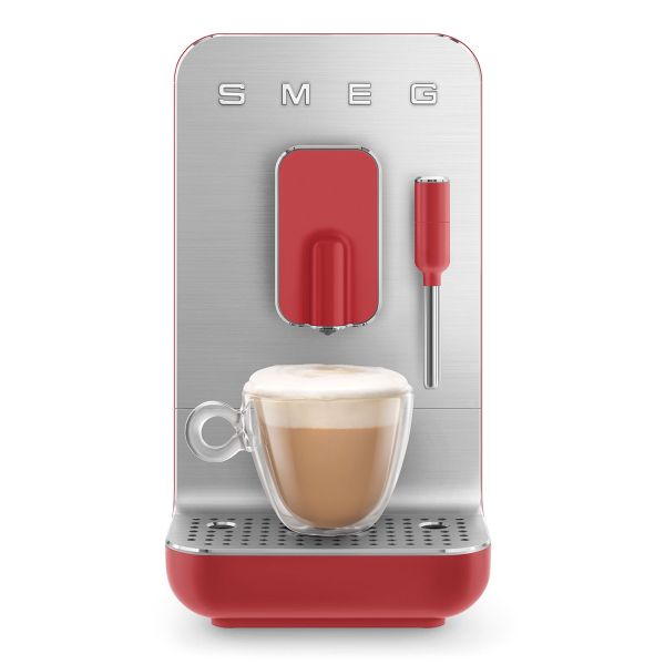 SMEG - Koffieapparaten - BCC02RDMEU Espressomachine volautomaat met stoompijp Rood