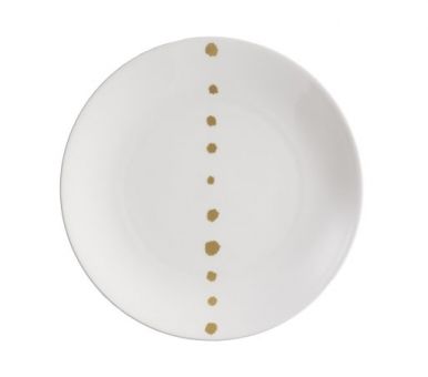DIBBERN - Golden Pearls Pure - Ontbijtbord 21cm