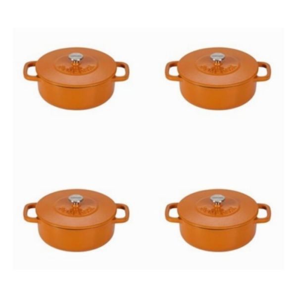 COMBEKK - Mini braadpan 12cm Orange set/4