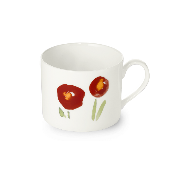 Dibbern Impression Red Poppy Conical Koffie-/theekop 0,25l