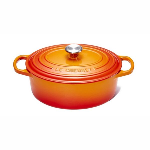 LE CREUSET - Signature - Braadpan ovaal 31cm 6,30l Oranjerood