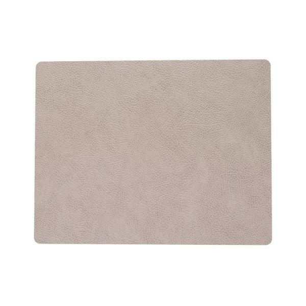 LIND DNA - Dinner Mat Square - Placemat 35x45cm Hippo Warm Grey