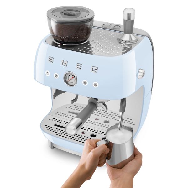 SMEG - Koffie - EGF03PBEU Espressomachine pastelblauw