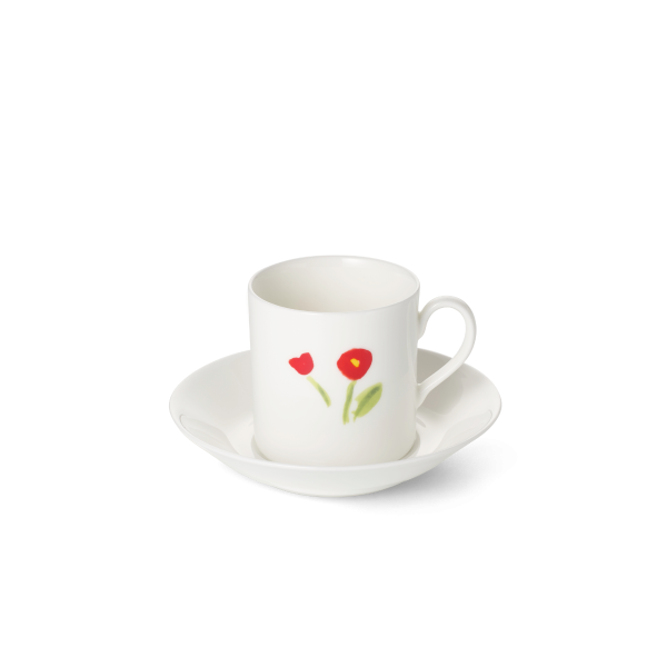 DIBBERN - Impression Red Flower Conical Espressokop 0,10l