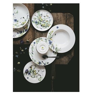 ROSENTHAL - Brillance Fleurs des Alpes - Ontbijtbord 21cm coupe
