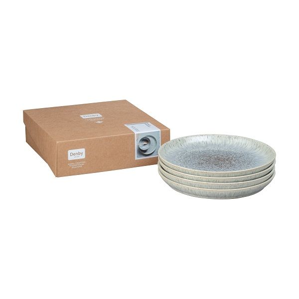 DENBY - Halo Speckle - Dinerbord Coupe 26cm Set/4
