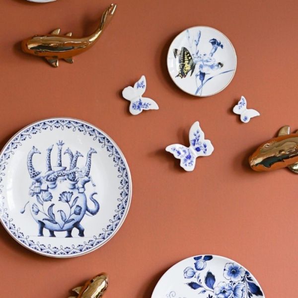 HEINEN - Wanddecoratie Vlinder 3-dlg
